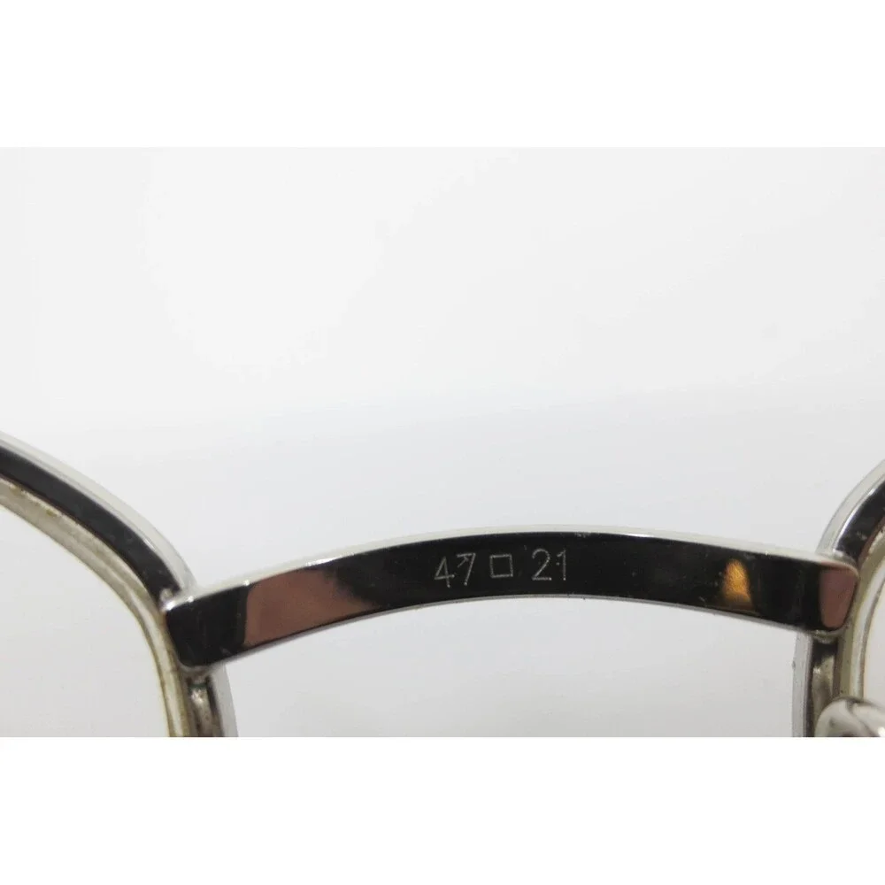 Emporio Armani 080 707 Silver Oval Semi Rimless Eyeglasses Made in Italy